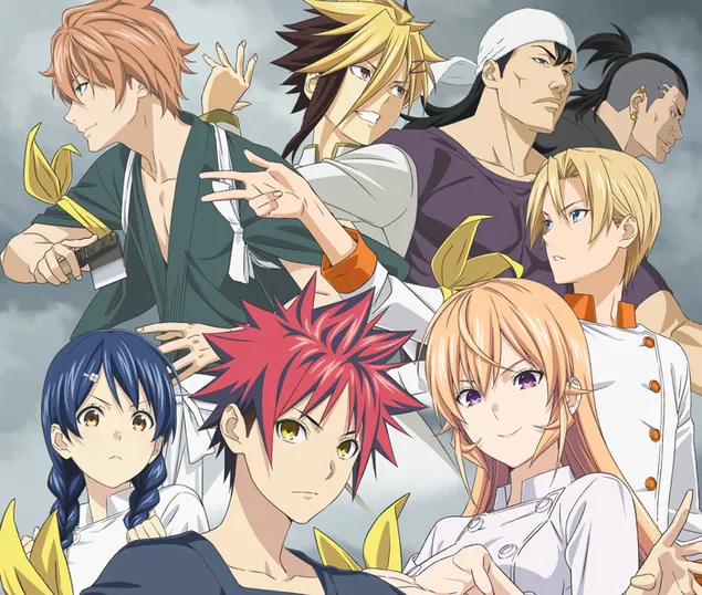 personagens de food wars shokugeki no soma download