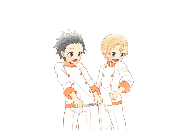 Food Wars Shokugeki no Soma İsami ו-Takumi HD טפט