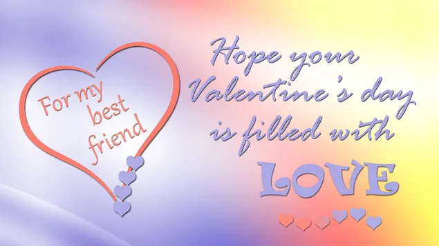 For my best friend HD wallpaper