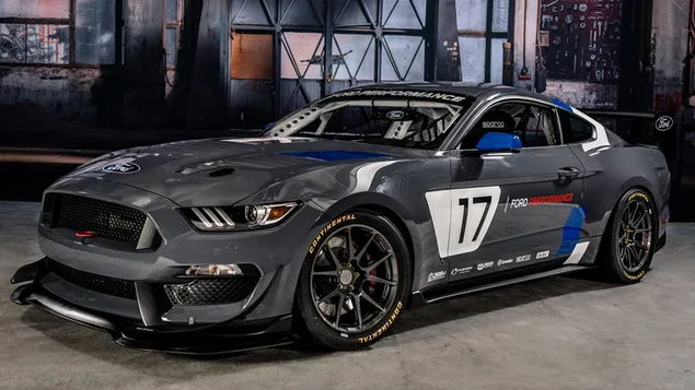 Ford Mustang GT4-renmotor 2016 01 HD muurpapier