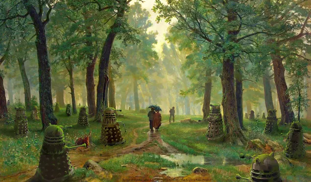 Wald von Daleks HD Hintergrundbild