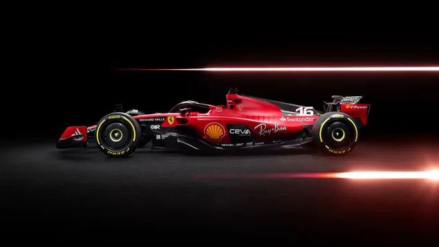 Fórmula 1 2023 coche de carreras rojo
