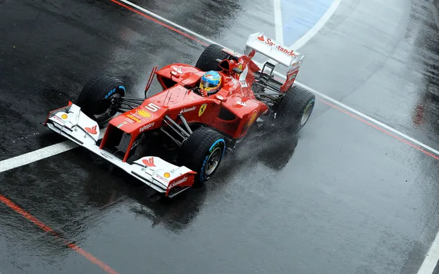 Formula 1 wet drift