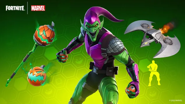 Fortnite nieuw personage groene goblin Marvel Comics