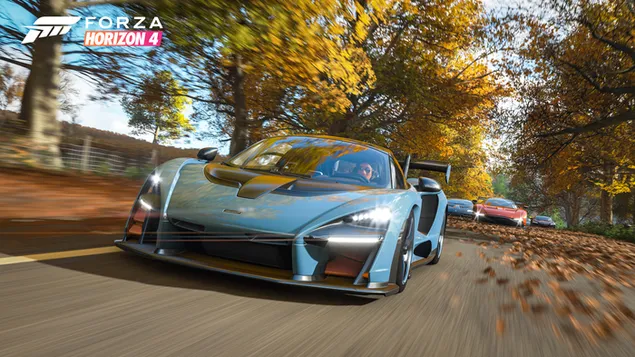 Juego Forza Horizon 4 - McLaren Senna deportivo de carreras 4K fondo de pantalla