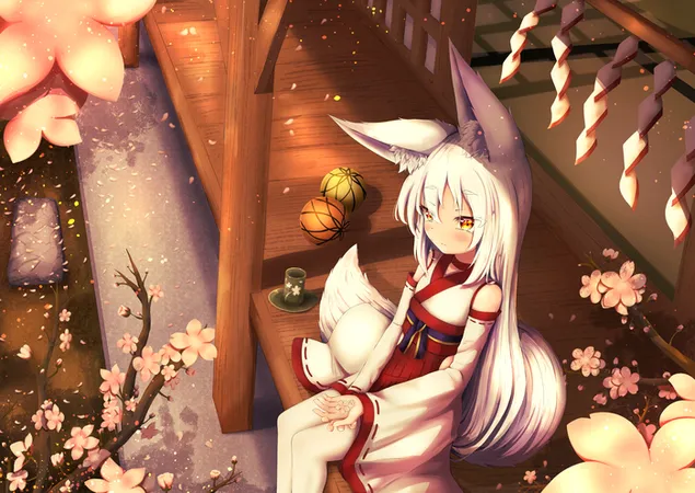 Lisa dziewczyna w świątyni 4K tapeta