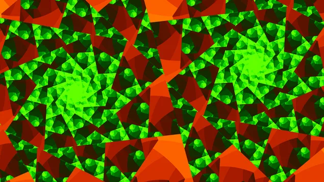 Fraktal gröna ärtor 4K bakgrund