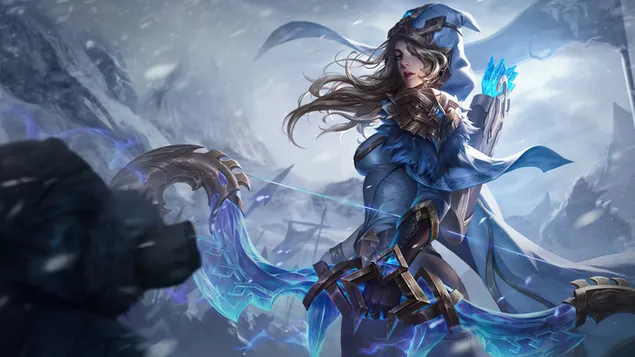 freljord 'ashe' wild rift splash art - league of legends [lol] shkarkim