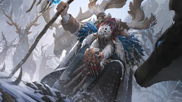 Kościany Wróżbita z Freljordu — League of Legends (LOL) 4K tapeta