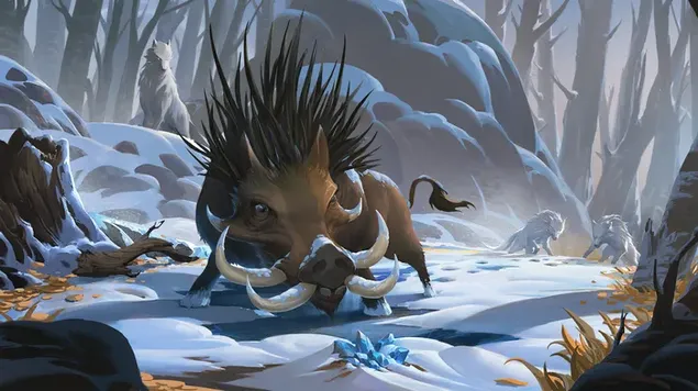 Freljord Hunting Boar (Worldwalker) - 英雄聯盟 (LOL) 4K 壁紙