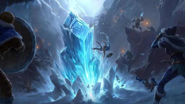 Freljord 'Ice Pillar' (Legends of Runeterra) - 英雄联盟 (LOL) 4K 壁纸