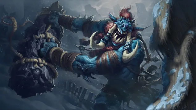Freljord Ravager 'Troll' (Legends of Runeterra) - 英雄聯盟 (LOL) 4K 壁紙