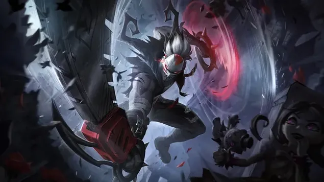 恐惧之夜'Draven' - 英雄联盟 8K 壁纸