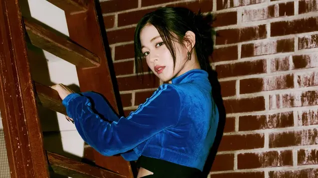 Chaeyoung Fromis 9 dalam Penggambaran Album 'Midnight Guest' 4K kertas dinding