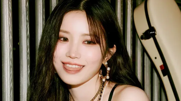 Fromis 9's Hayoung | Penggambaran Album 'Tetamu Tengah Malam' 4K kertas dinding