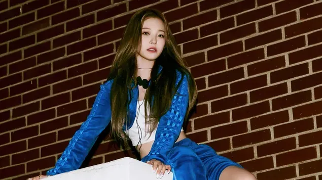 Jiheon Fromis 9 dalam Penggambaran Album 'Midnight Guest' 4K kertas dinding