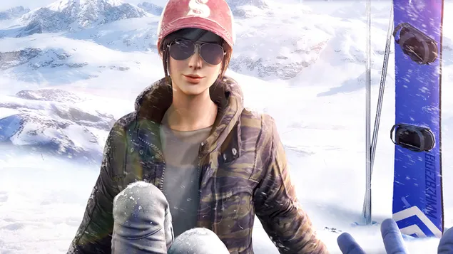 Tapeta Frost Festival Pubg Girl – PlayerUnknown's Battlegrounds (PUBG Mobile) 4K