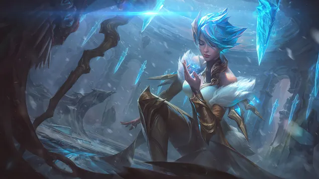 frostblade 'irelia' lmZhr lSyny dhw llwn ldhhby - league of legends (lol) ltnzyl