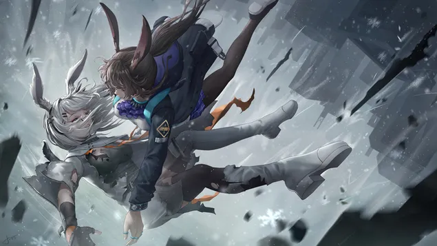 Frostnova mat Amiya - Arknights (Anime Video Spill) 4K Tapeten