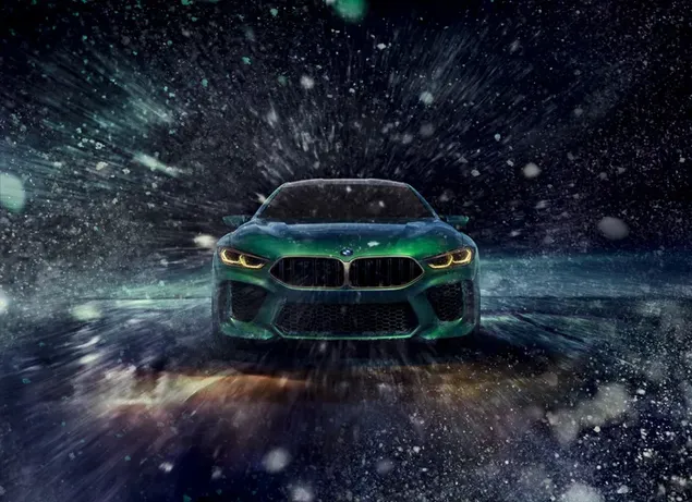 Vista frontal de BMW M8