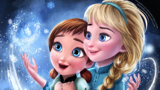 Frozen - Elsa and Anna 4K wallpaper download
