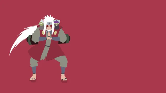 Fukasaku Jiraiya z Naruto 4K tapeta