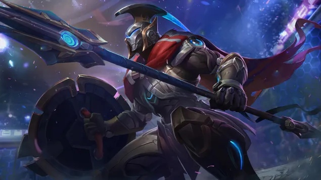 全金属“万神殿”返工飞溅艺术 - 英雄联盟（LOL） 8K 壁纸