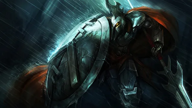 Splash Art Full Metal "Pantheon" - League of Legends (LOL) 4K sfondo