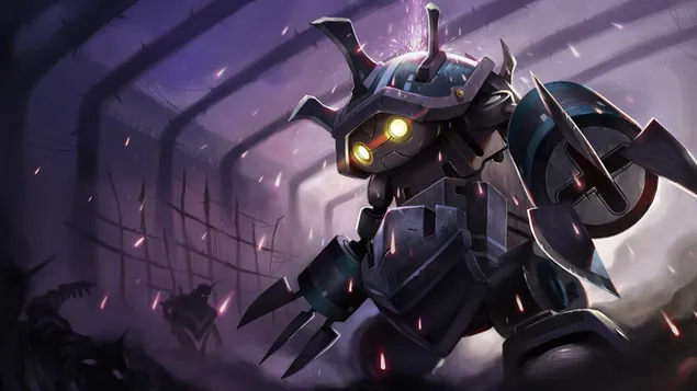 Full Metal 'Rammus' Splash Art - League of Legends (LOL) 4K achtergrond