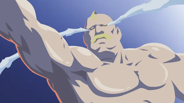 Fullmetal Alchemist - Alex Louis Armstrong (Minimalist) 2K wallpaper