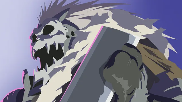 Fullmetal Alchemist - Barry The Chopper (minimalist) 2K bakgrund