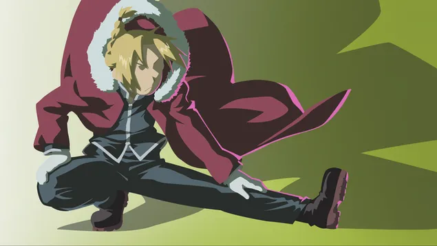 Fullmetal Alchemist BrotherHood - Edward Elric (minimalist) 2K bakgrund