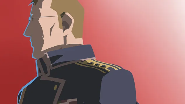 钢之炼金术士——亨利·道格拉斯（极简主义） 2K 壁纸