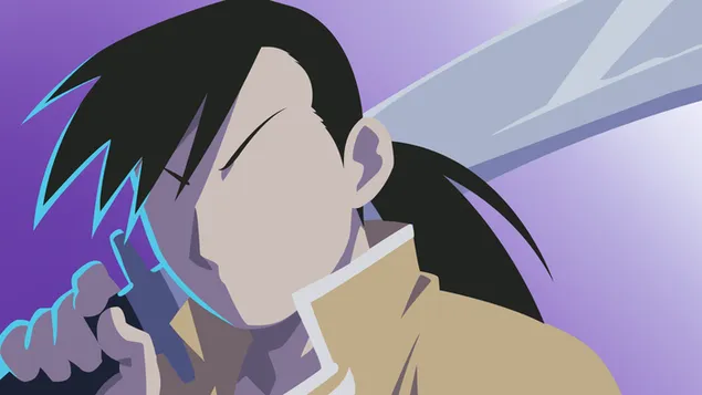 Fullmetal Alchemist - Ling Yao (minimalist) 2K baggrundsbillede
