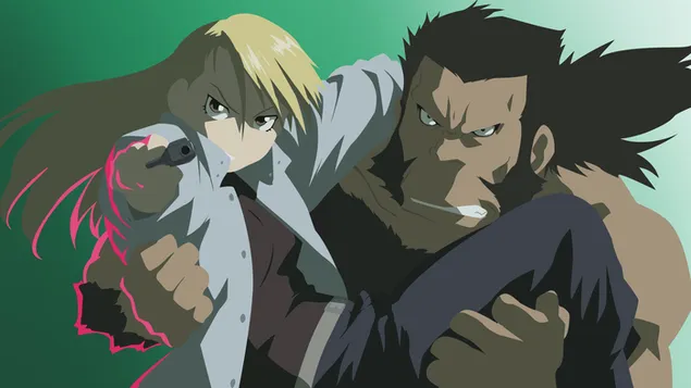 鋼之煉金術士 - 麗莎鷹眼 & 大流士 2K 壁紙