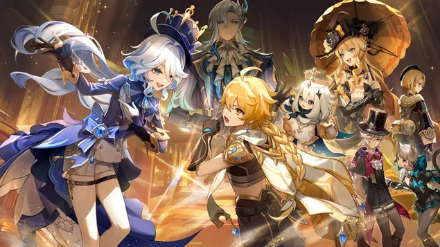 Furina met andere kampioenen | Genshin Impact (online RPG-game) download