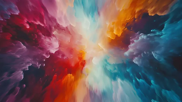 מיזוג צבעים בהרמוניה דינמית 8K טפט