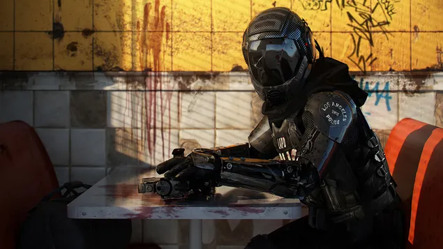 Policia futuriste 4K sfond