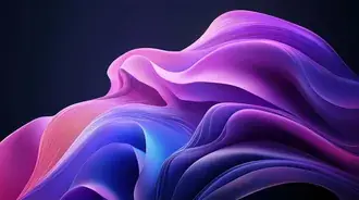 futuristic wave design with dynamic neon glow and soft transitions