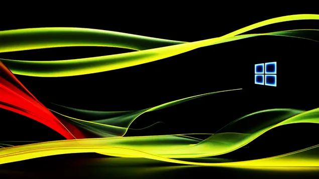 Futuristički Windows Neon sjajna pozadina – tamna i elegantan dizajn 4K pozadina