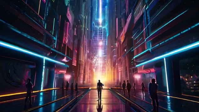 עולם עתידני HD טפט