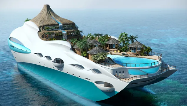 Futuristische Yacht herunterladen