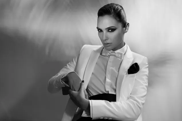 Gal Gadot Monochrome achtergrond | Israëlische actrice download