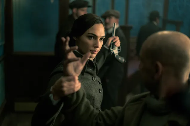 Taustpilt Gal Gadot haarab relva 4K