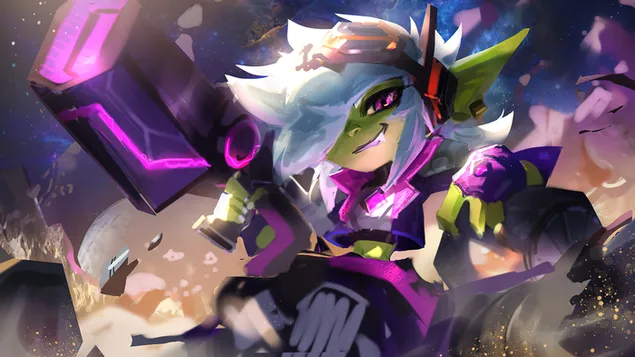 Artilleur galactique 'Tristana' - League of Legends (LOL) 4K fond d'écran