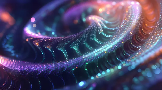 Vortex galactique : la beauté éclatante des filaments en spirale 4K fond d'écran