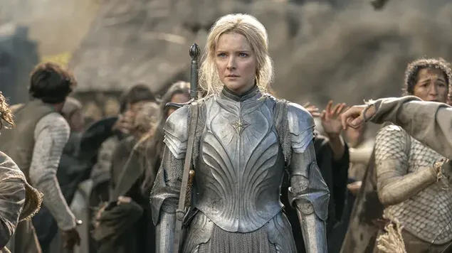Galadriel aus "Der Herr der Ringe - Die Ringe der Macht" (Serie) 4K Hintergrundbild