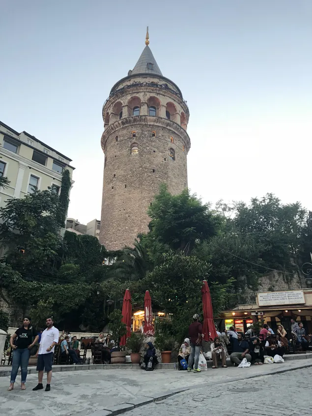 Menara Galata, Kabataş stanbul Turki 2K wallpaper