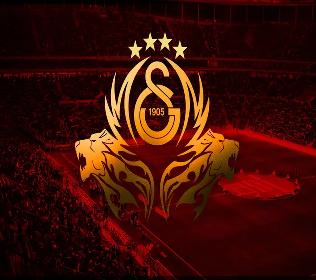 Galatasaray football club logo 2K wallpaper download