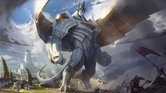 Grafika powitalna „Galio” — League of Legends (LOL) 4K tapeta